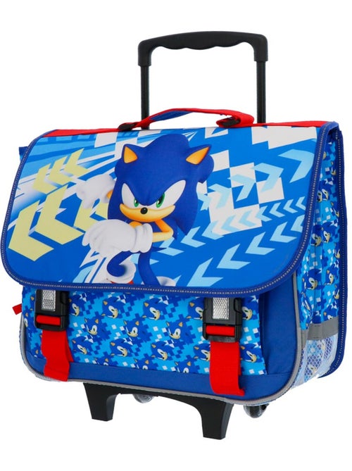 Cartable à roulettes Sonic Flash 41 cm 2 compartiments - Kiabi Cartable à roulettes Sonic Flash 41 cm 2 compartiments - Kiabi