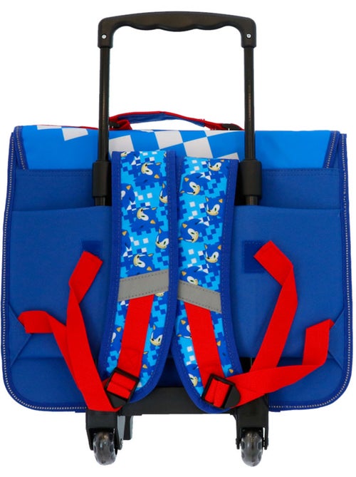 Cartable à roulettes Sonic Flash 41 cm 2 compartiments - Kiabi Cartable à roulettes Sonic Flash 41 cm 2 compartiments - Kiabi