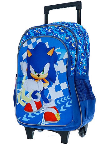 Cartable à roulettes Sonic Flash 48 cm à 2 compartiments zippés SONIC