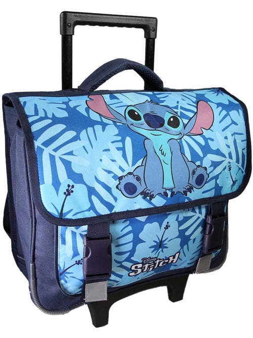 Cartable à roulettes Stitch 38 cm bleu 2 compartiments - Kiabi Cartable à roulettes Stitch 38 cm bleu 2 compartiments - Kiabi