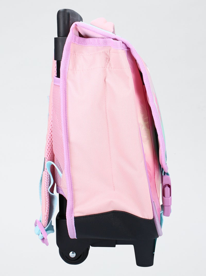 Cartable à roulettes 'Stitch' Rose - Kiabi