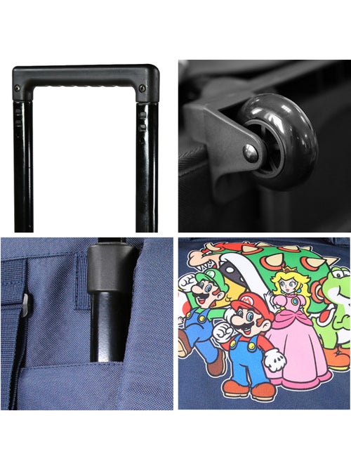 Cartable à roulettes Super Mario 38 cm école primaire – bagtrotter - Kiabi