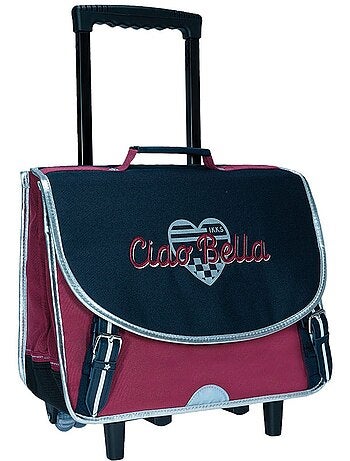 Cartable à roulettes textile avec poignée télescopique IKKS
