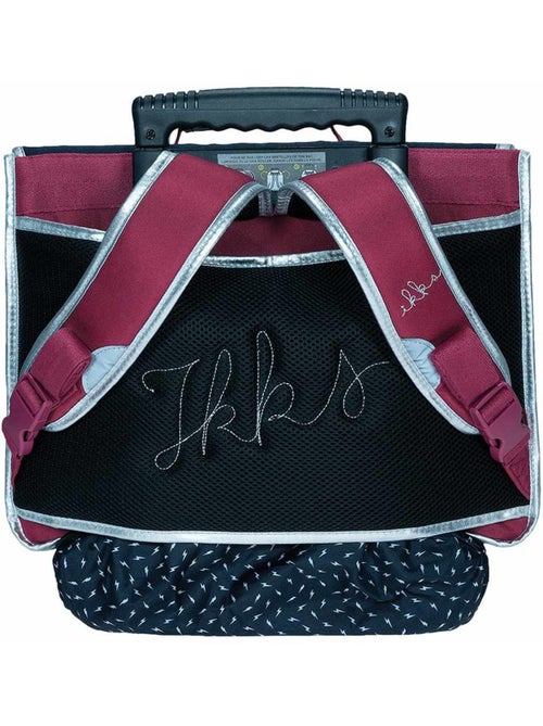 Cartable à roulettes textile avec poignée télescopique IKKS - Kiabi