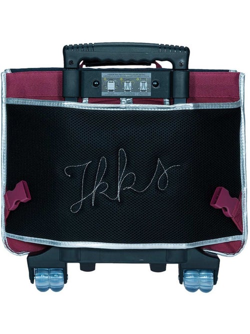 Cartable à roulettes textile avec poignée télescopique IKKS - Kiabi