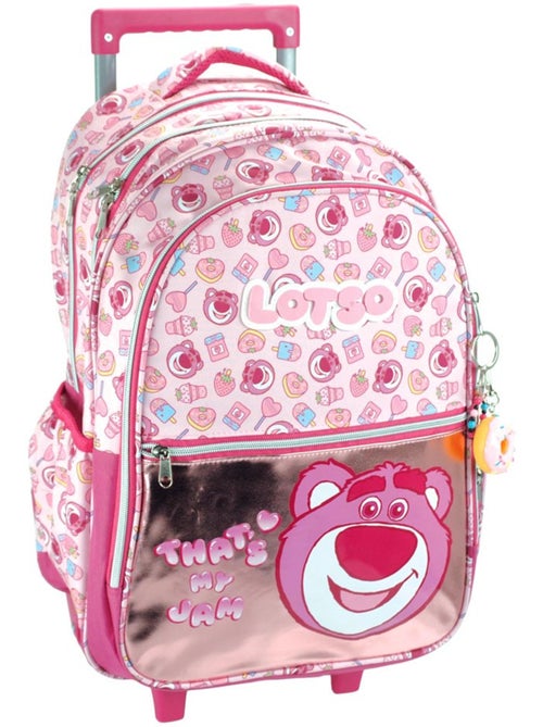 Cartable à roulettes Toy Story Lotso 46 cm poignée télescopique 4 roues - Kiabi Cartable à roulettes Toy Story Lotso 46 cm poignée télescopique 4 roues - Kiabi