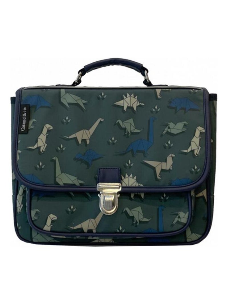 Cartable A4 maternelle Dinogami Vert - Kiabi