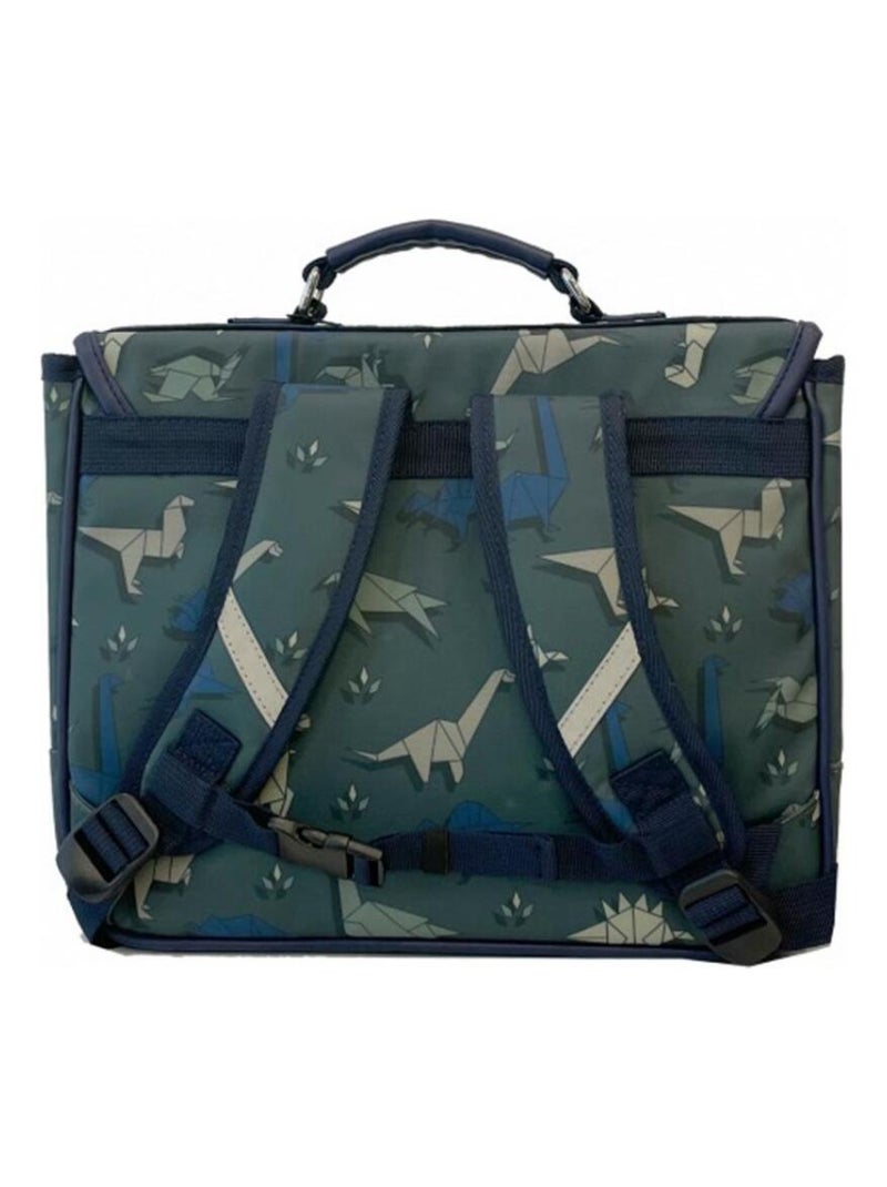 Cartable A4 maternelle Dinogami Vert - Kiabi