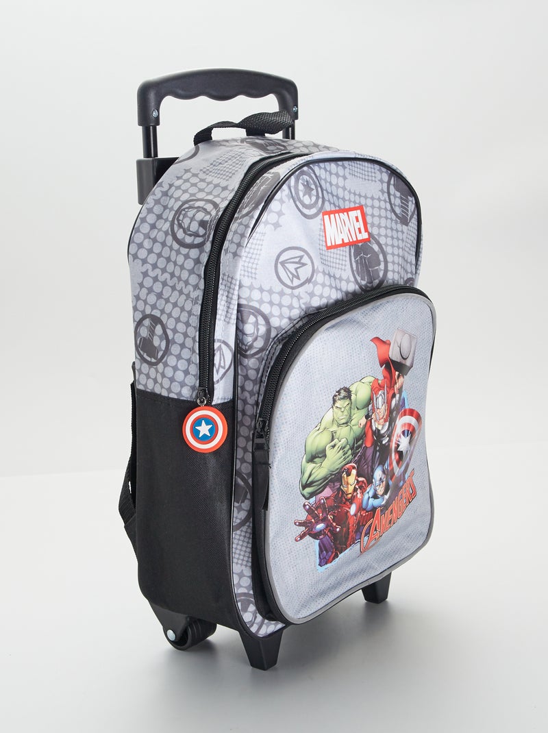 Cartable 'Avengers' avec roulettes Gris - Kiabi