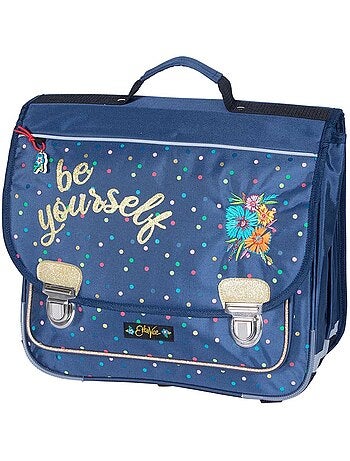 Cartable carré motif pois polyester Ettavee Bloom Be Yourself