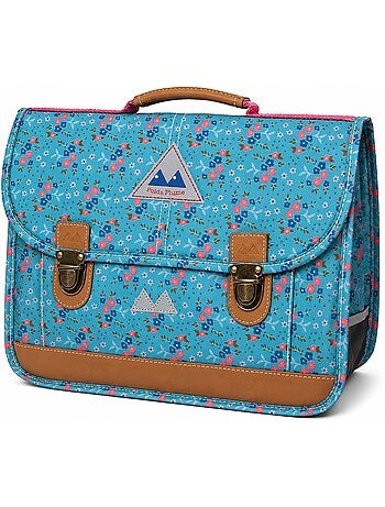 Cartable CP 35 cm POIDS PLUME Céladon fleuri ultra léger