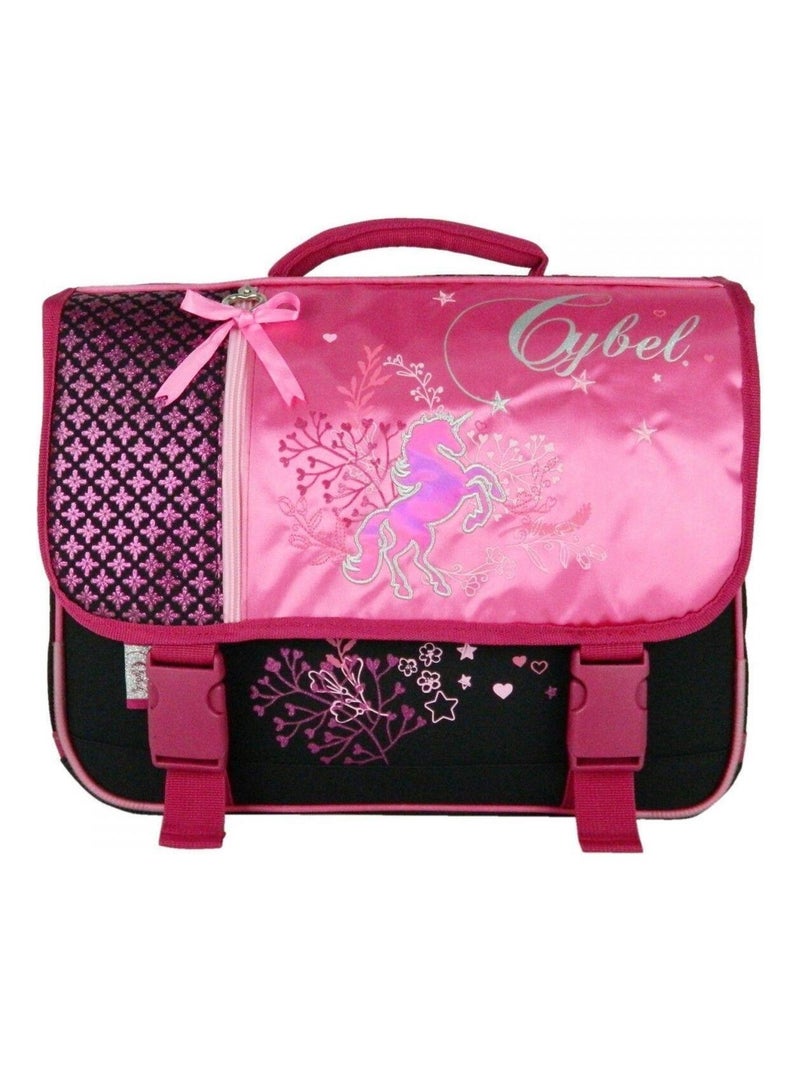 Cartable Cybel Cheval Licorne 38cm Rose Rose - Kiabi