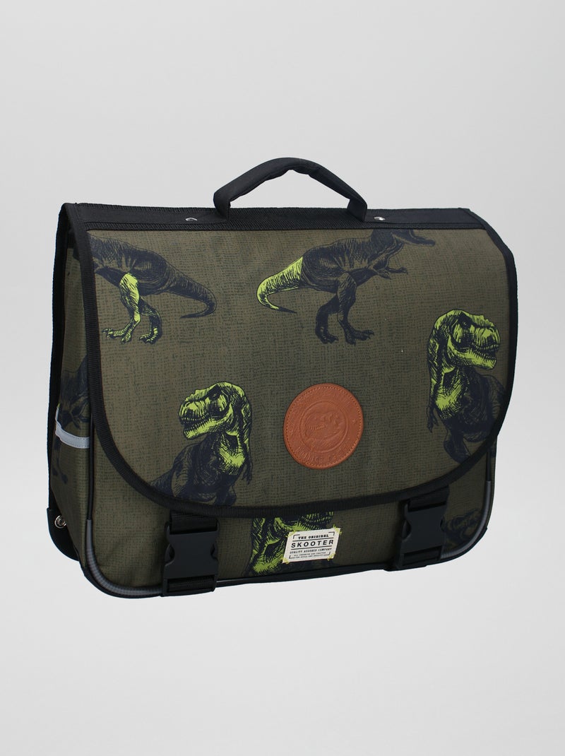Cartable 'dinosaure' Kaki - Kiabi