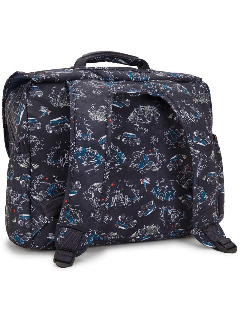 Cartable enfant Kipling Codie M Jungle Fun Race 38 CM - Qualité premium Noir Bleu Blanc - Kiabi