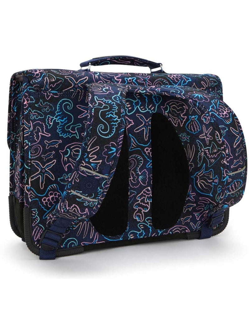 Cartable enfant Kipling Preppy Disco Fish 41 CM - 3 compartiments Bleu Rose - Kiabi