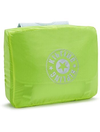 Cartable enfant Kipling Preppy Gris Brillant 41 CM + House de protection fluo