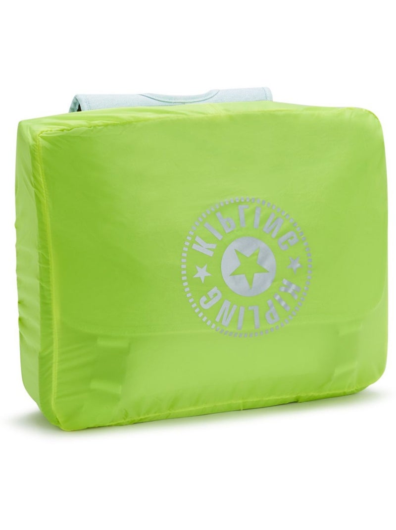 Cartable enfant Kipling Preppy Gris Brillant 41 CM + House de protection fluo Gris Violet - Kiabi
