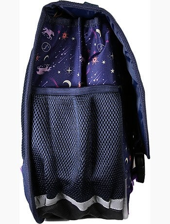 Cartable fille 38 cm 2 compartiments BELLA SARA Celeste bleu nuit