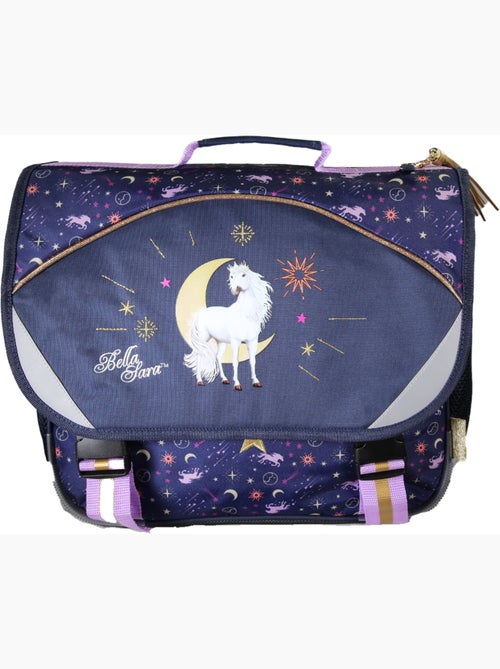 Cartable fille 38 cm 2 compartiments BELLA SARA Celeste bleu nuit - Kiabi Cartable fille 38 cm 2 compartiments BELLA SARA Celeste bleu nuit - Kiabi