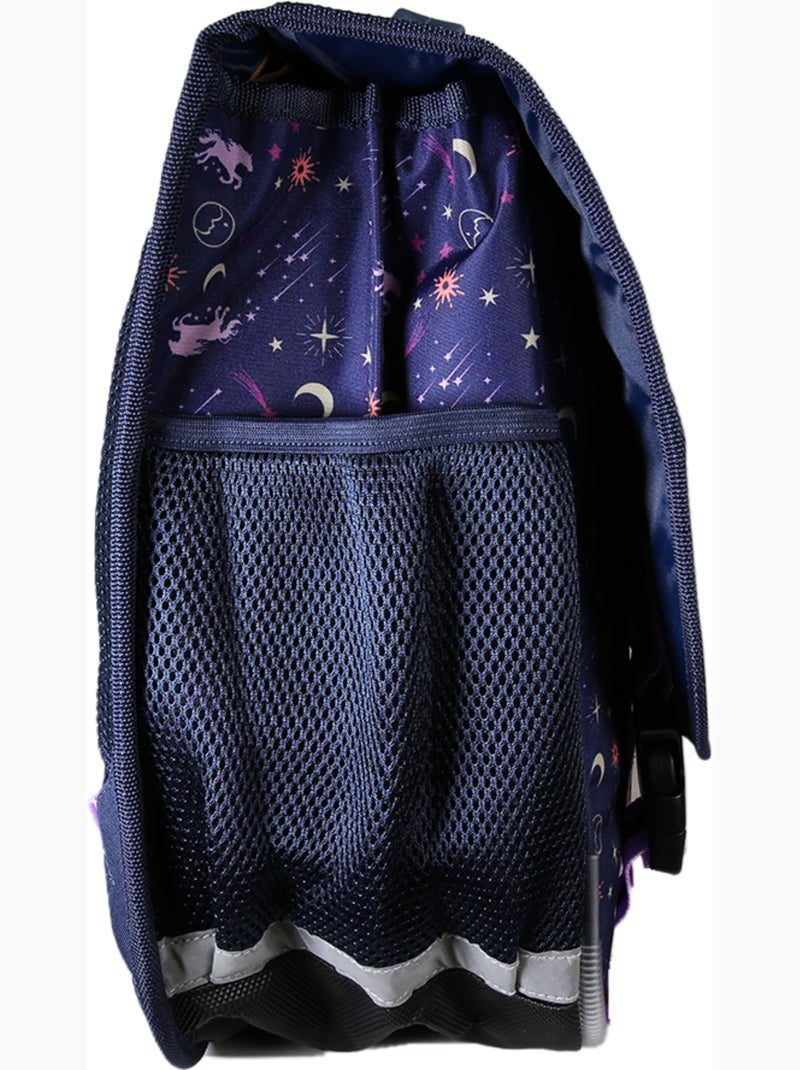 Cartable fille 38 cm 2 compartiments BELLA SARA Celeste bleu nuit Bleu nuit - Kiabi