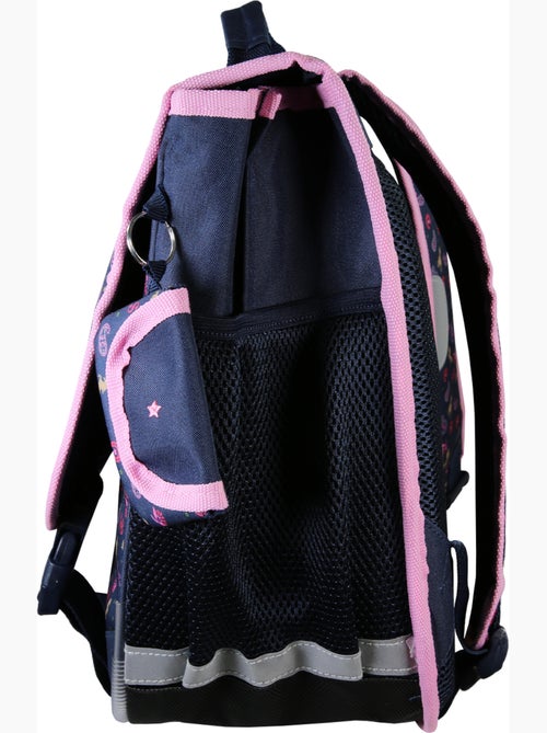 Cartable fille 38 cm STALLA BIANCA Cow Girl bleu - Kiabi