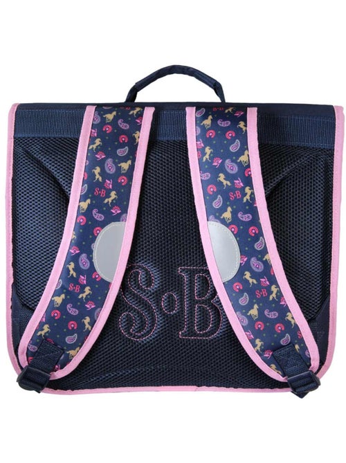 Cartable fille 38 cm STALLA BIANCA Cow Girl bleu - Kiabi Cartable fille 38 cm STALLA BIANCA Cow Girl bleu - Kiabi