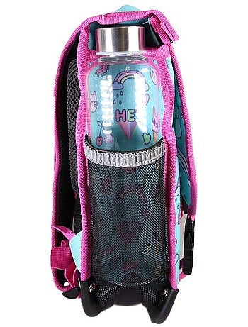 Cartable fille POL FOX KAWAI réversible à colorier 38 cm – 2 compartiments – Bleu