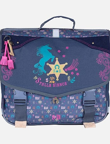Cartable fille STALLA BIANCA Western marine