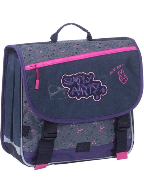 Cartable Kip textile structuré imprimé 2 compartiments - Kiabi
