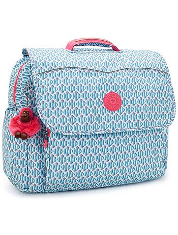 Cartable Kipling Codie en polyester recyclé imprimé géométrique