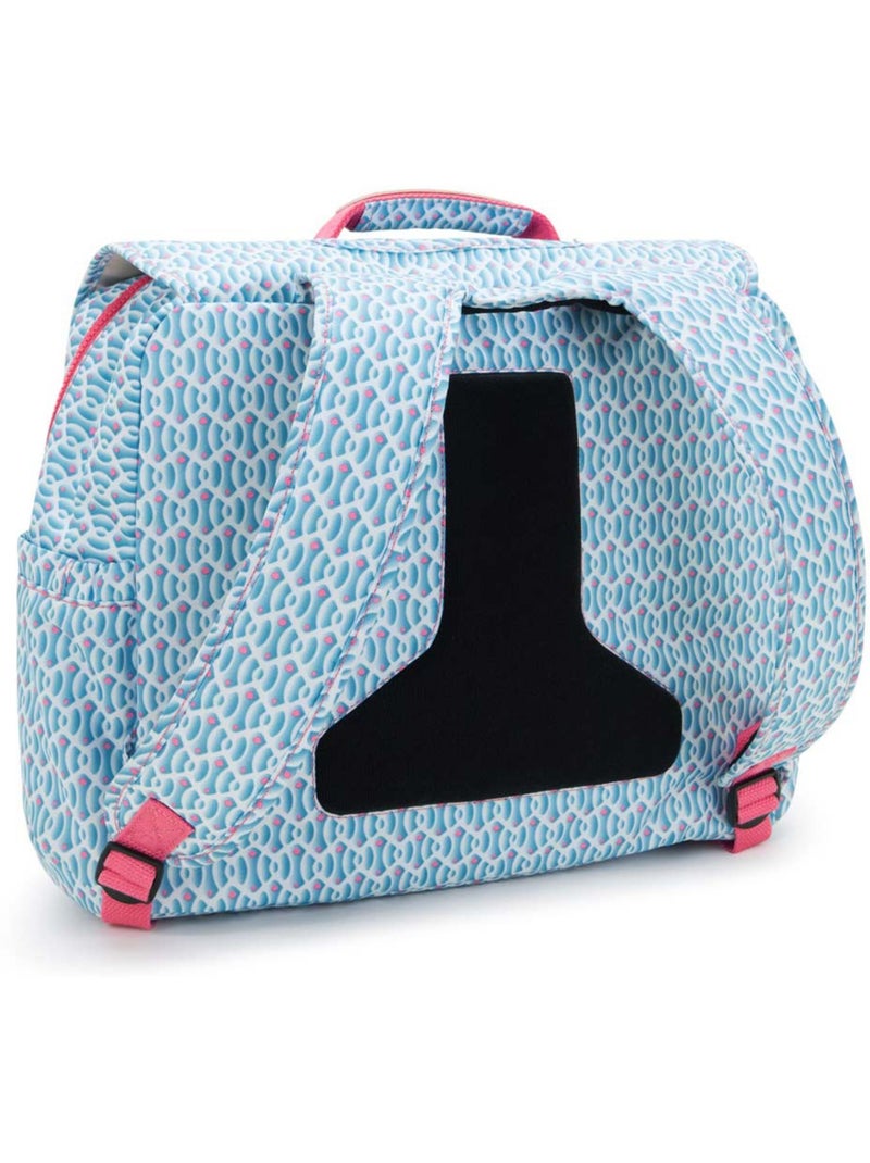 Cartable Kipling Codie en polyester recyclé imprimé géométrique Bleu Rose - Kiabi