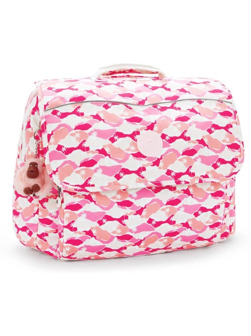 Cartable Kipling Codie en polyester recyclé imprimé Pink Palm - Kiabi