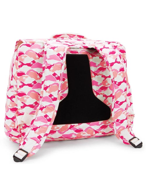 Cartable Kipling Codie en polyester recyclé imprimé Pink Palm - Kiabi