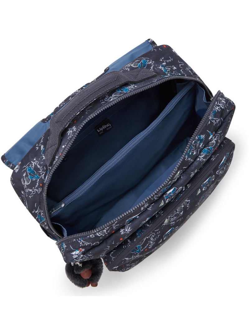 Cartable Kipling CODIE L - 41 CM (Jungle Fun Race) Noir Bleu - Kiabi