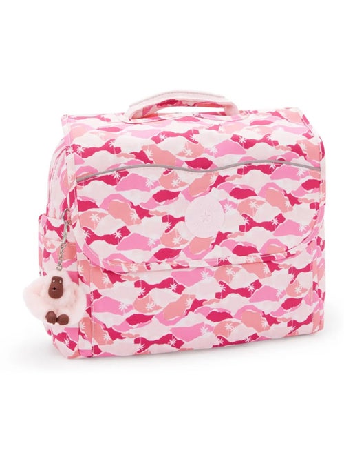 Cartable Kipling CODIE S en polyester recyclé motif feuille Pink Palm - Kiabi