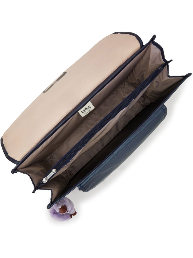 Cartable Kipling Preppy Bleu Metallic 41 CM - House de pluie incluse Bleu Violet - Kiabi