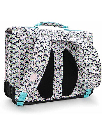 Cartable kipling preppy coquillages 41 cm - 3 compartiments - qualité premium
