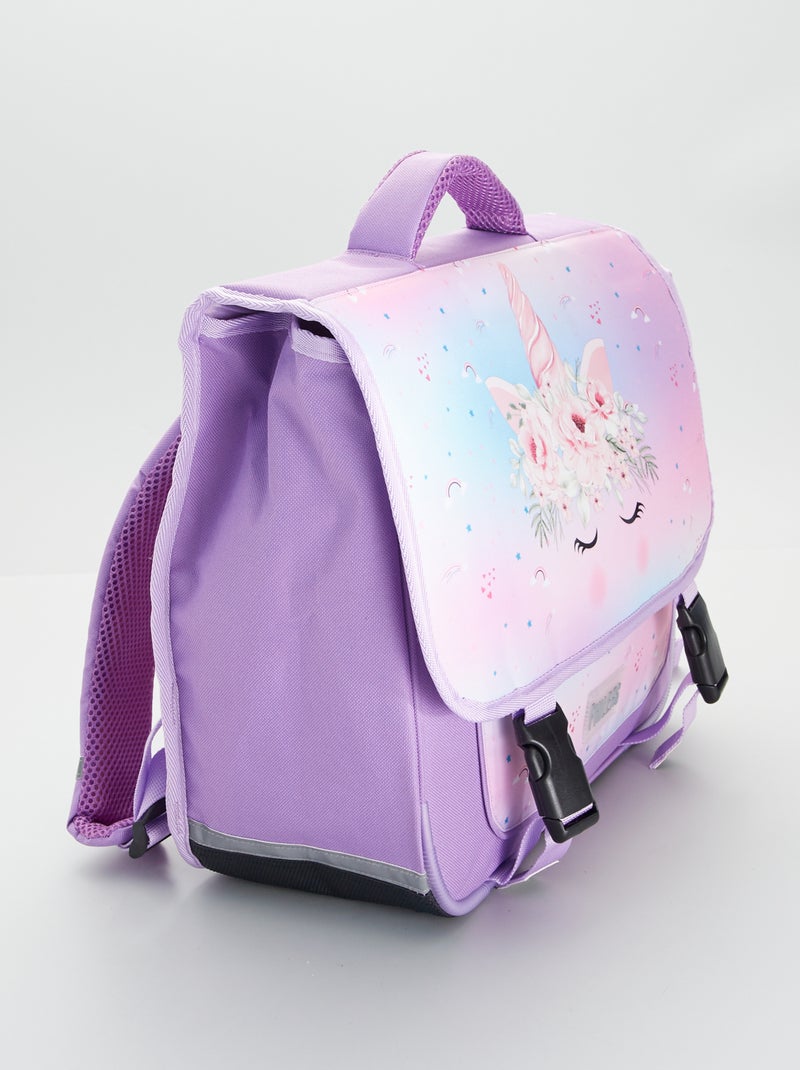 Cartable 'licorne' Violet - Kiabi