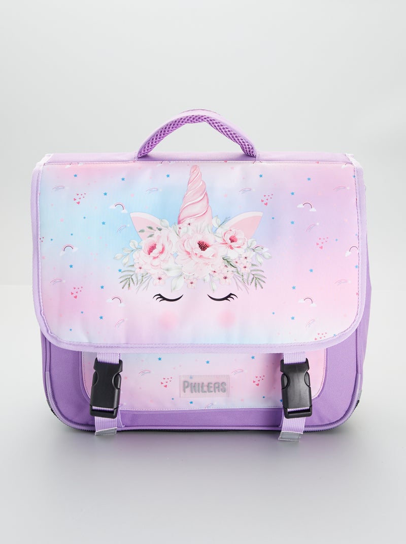 Cartable 'licorne' Violet - Kiabi