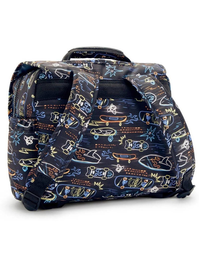 Cartable Maternelle Kipling Codie S 30 CM - Collection Neon Skate Noir Orange Bleu - Kiabi