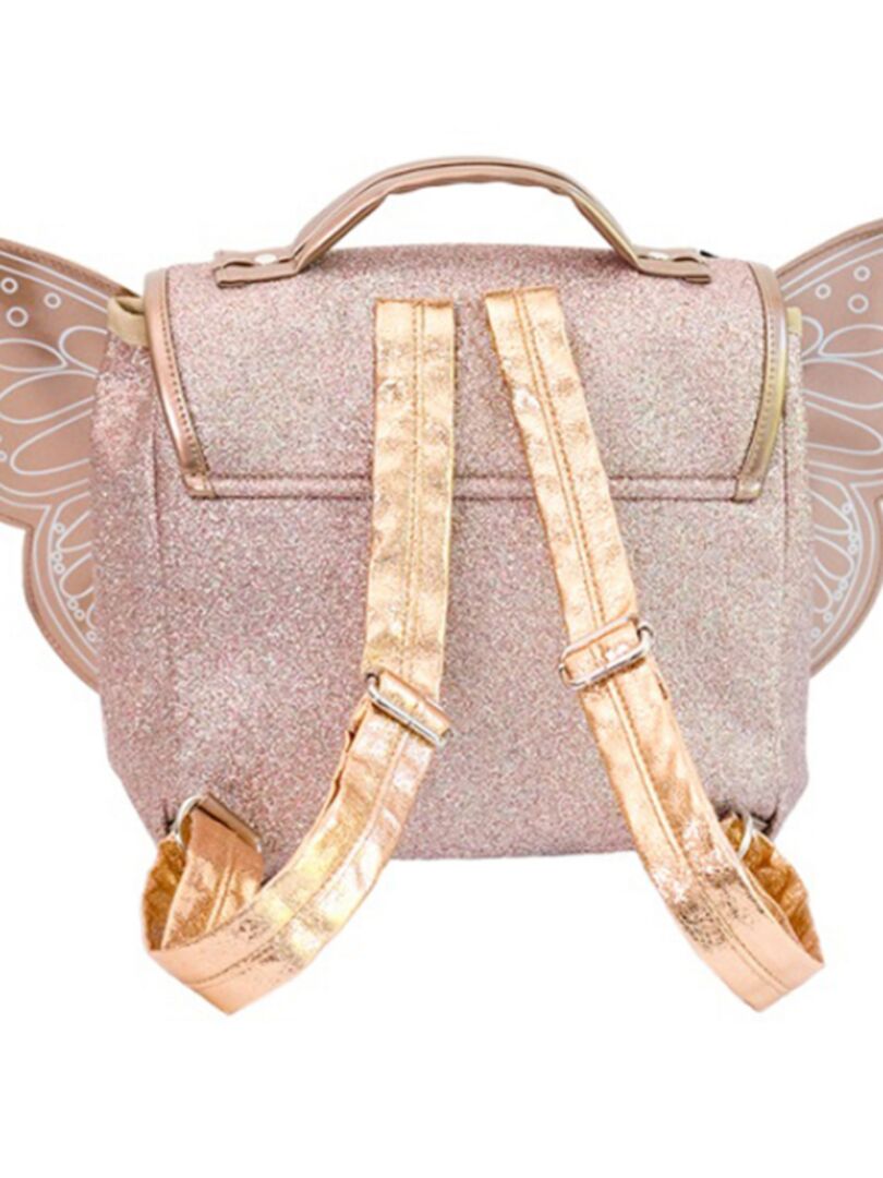Cartable maternelle pailleté Papillon cuivre Rose - Kiabi