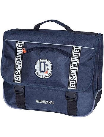 Cartable messenger garçon CAMPS 38 cm 2 compartiments bandes réfléchissantes