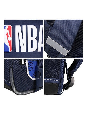 Cartable NBA 38cm 2 compartiments bleu marine - Bagtrotter