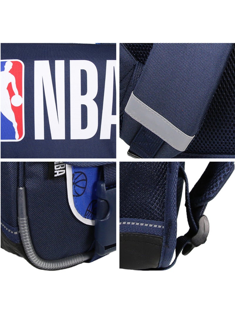 Cartable NBA 38cm 2 compartiments bleu marine - Bagtrotter Bleu marine - Kiabi