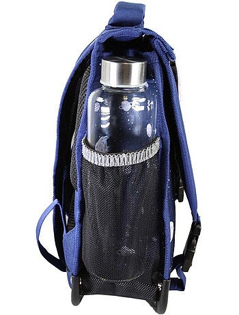Cartable POL FOX COSMO garçon 38 cm réversible 2 compartiments bleu marine
