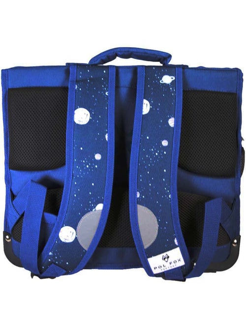 Cartable POL FOX COSMO garçon 38 cm réversible 2 compartiments bleu marine - Kiabi Cartable POL FOX COSMO garçon 38 cm réversible 2 compartiments bleu marine - Kiabi