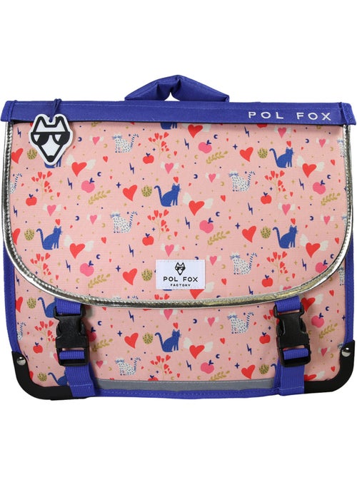 Cartable POL FOX DREAM fille 35 cm réversible rose 1 compartiment maternelle CP - Kiabi