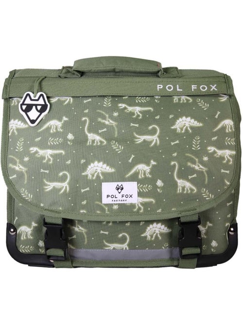 Cartable POL FOX JURASSIC garçon 35 cm réversible vert 1 compartiment dinosaure maternelle CP - Kiabi Cartable POL FOX JURASSIC garçon 35 cm réversible vert 1 compartiment dinosaure maternelle CP - Kiabi