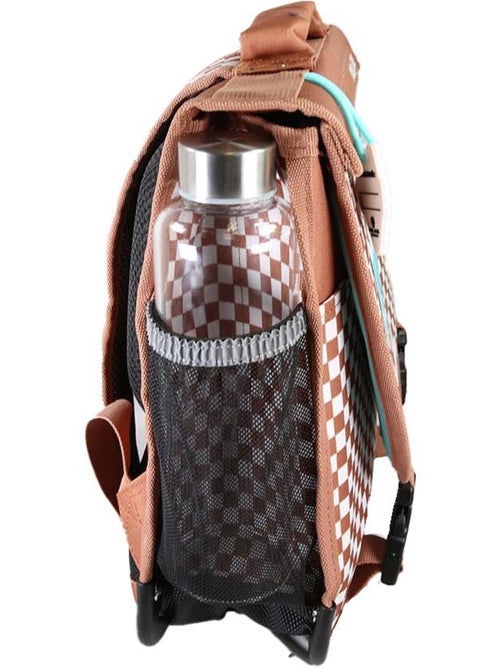 Cartable POL FOX SKATE garçon 38 cm réversible 2 compartiments marron bleu - Kiabi Cartable POL FOX SKATE garçon 38 cm réversible 2 compartiments marron bleu - Kiabi