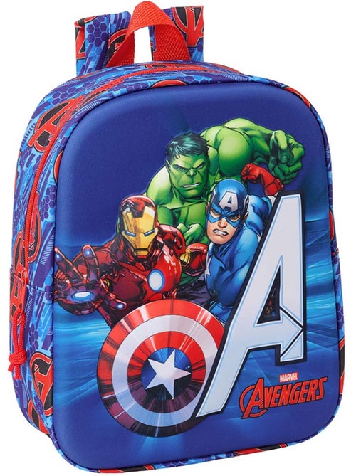 Cartable préscolaire SAFTA Avengers 3D panneau moulé imprimé - Kiabi